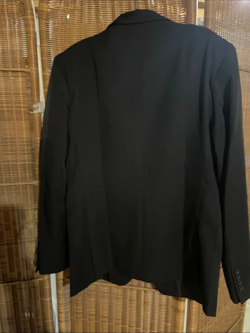 Black suit jacket.